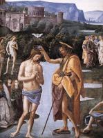 Perugino, Pietro - Baptism of Christ, detail